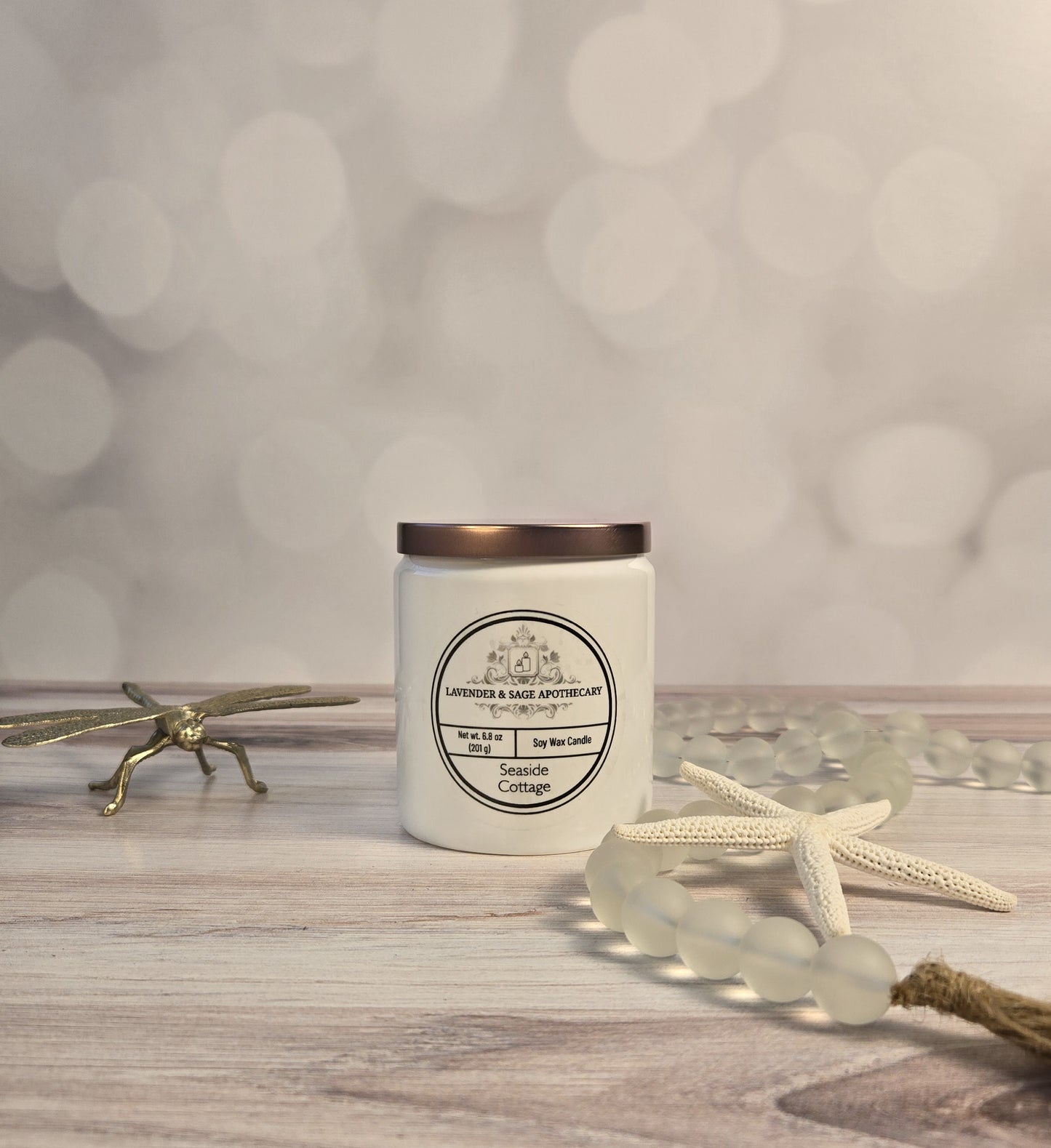 6.8 oz candle - Seaside Cottage