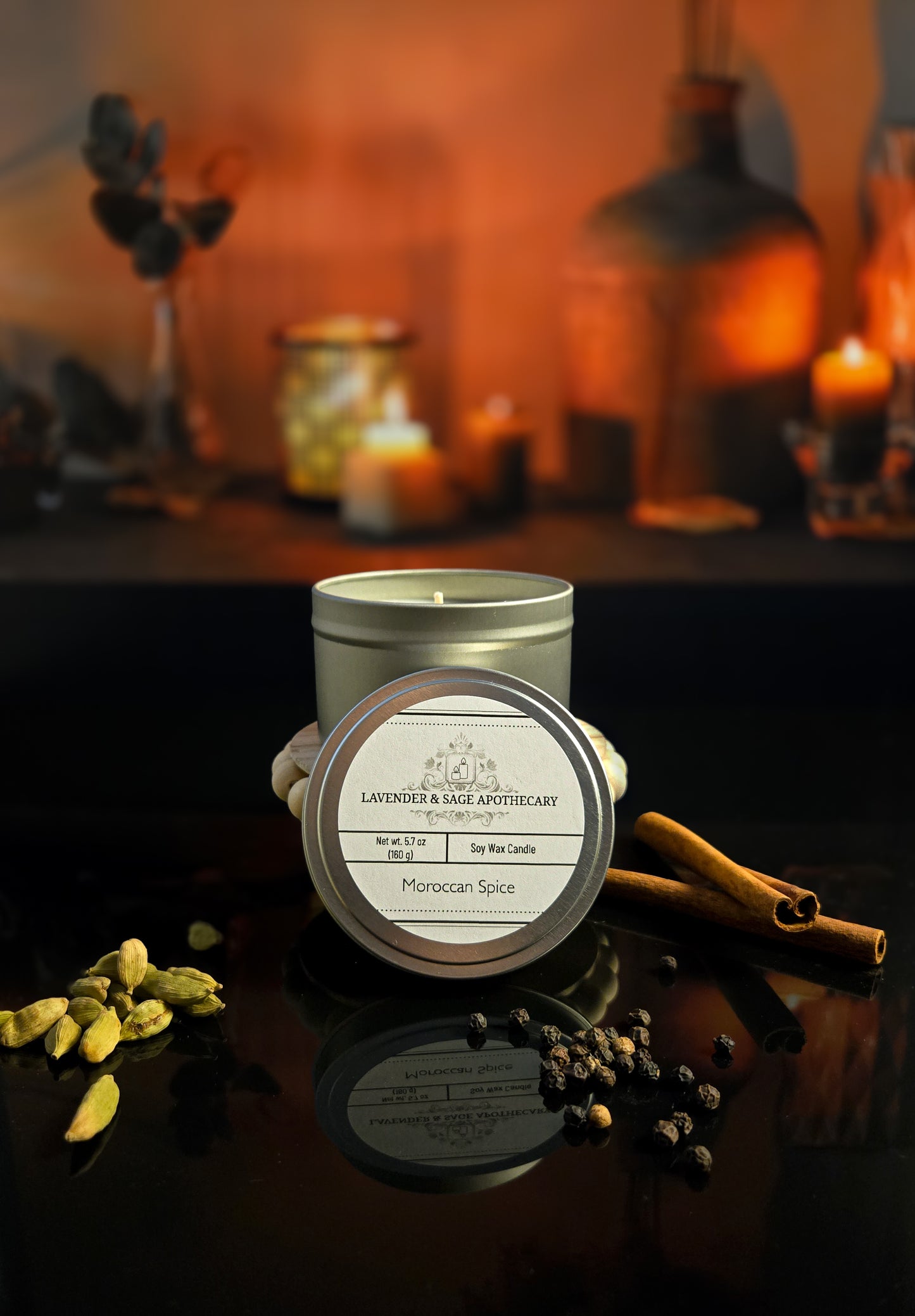 5.7 oz candle - Moroccan Spice