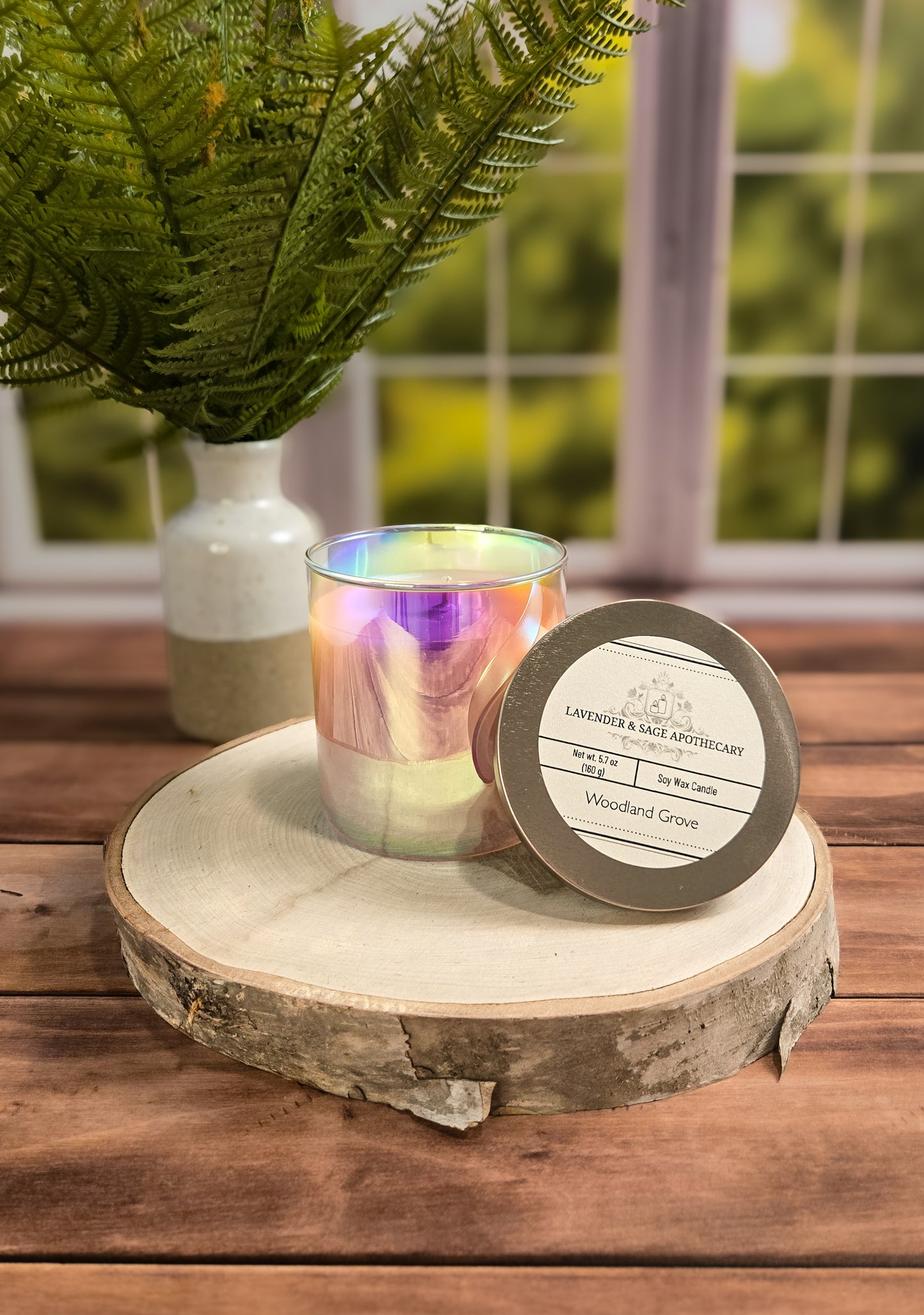 8.5 oz candle - Woodland Grove