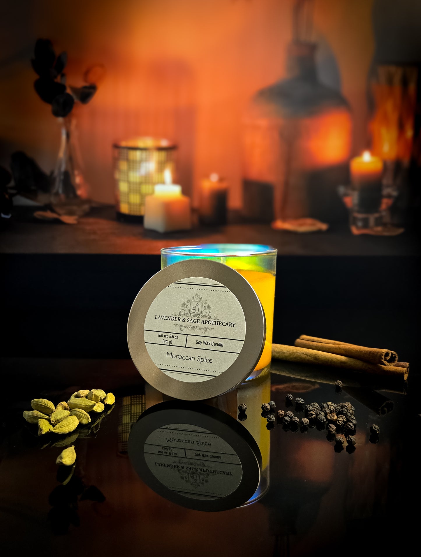 8.5 oz candle - Moroccan Spice