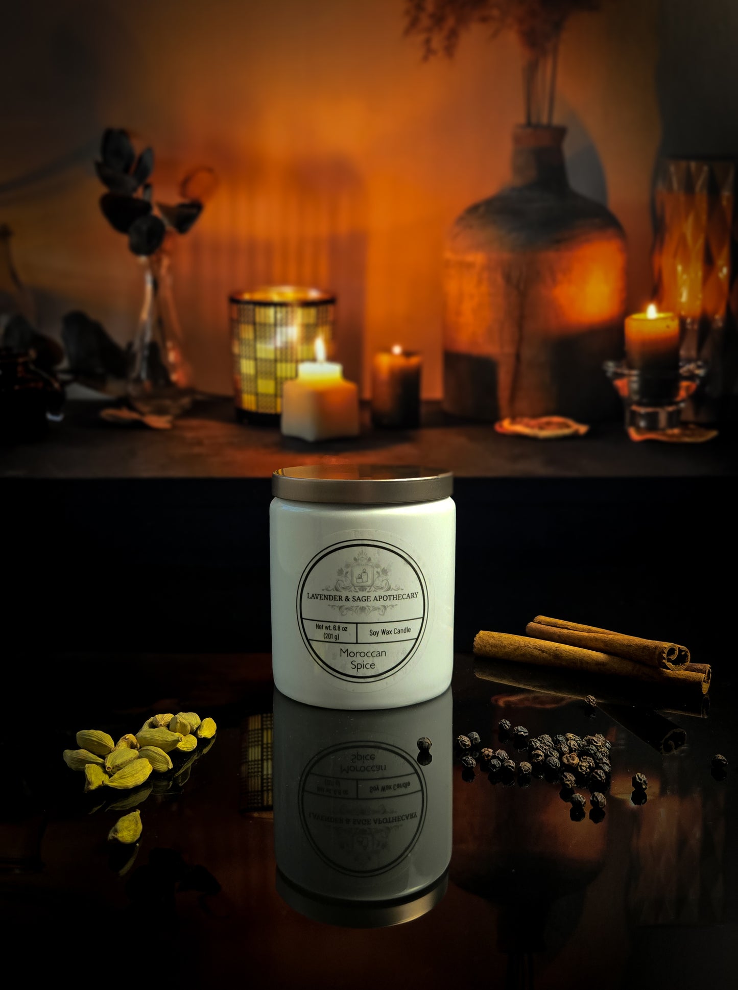 6.8 oz candle - Moroccan Spice