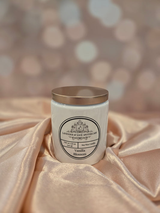 6.8 oz candle- Vanilla Blossom