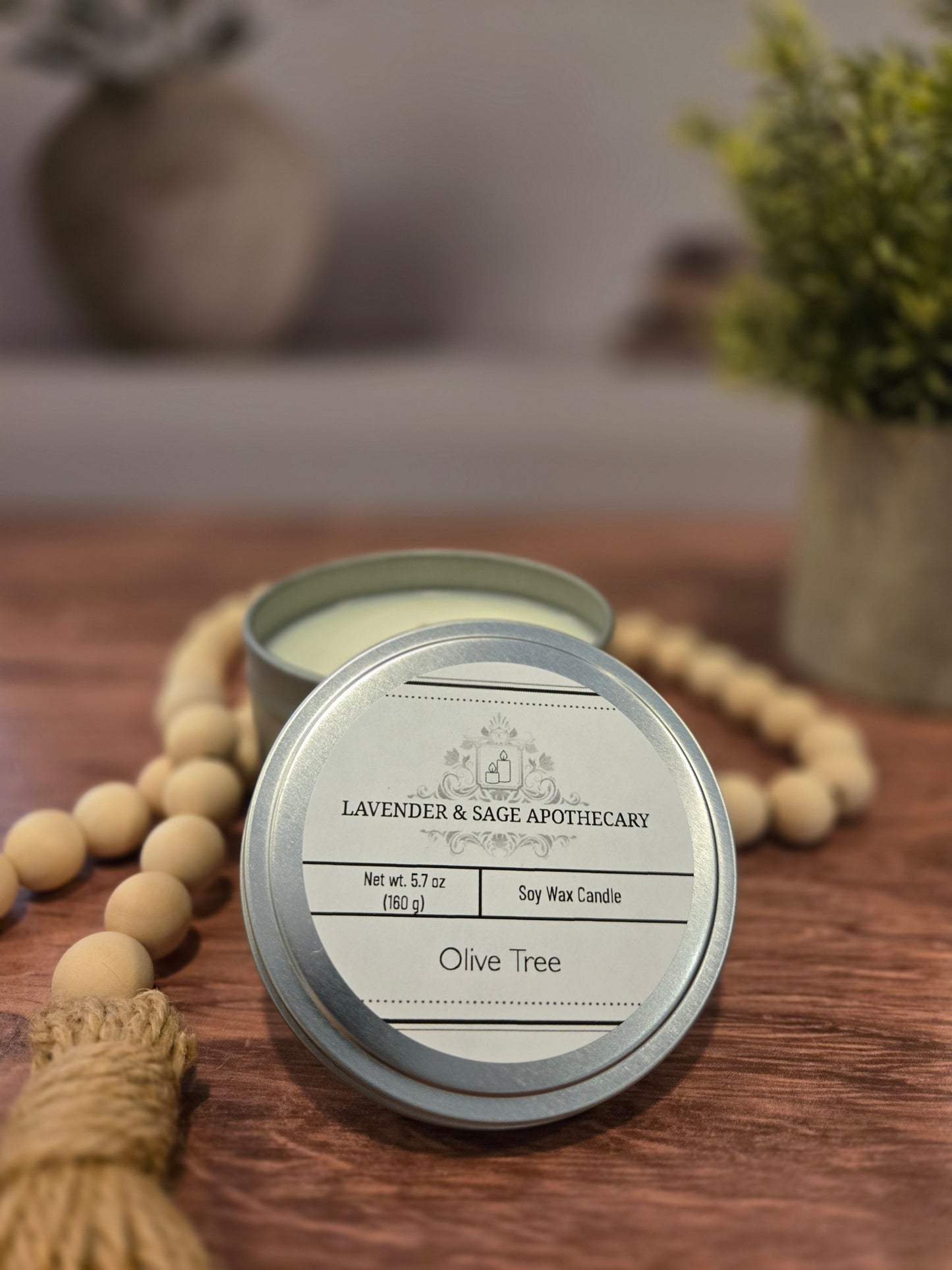 5.7 oz candle - Olive Tree