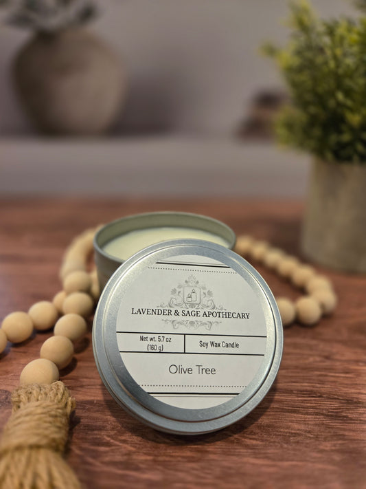 5.7 oz candle - Olive Tree