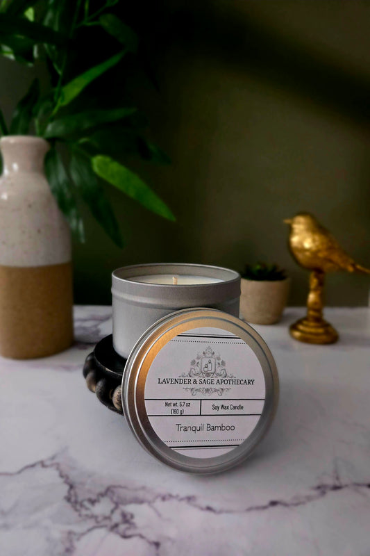 5.7 oz candle - Tranquil Bamboo